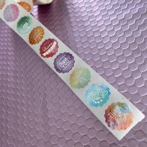 2/25$ 500 pcs Thank You Stickers 1" inch (8 Designs)